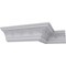 Ekena Millwork 3 3/8"H x 3 1/2"P x 4 7/8"F x 94 1/2"L Lisbon Crown Moulding MLD03X04X05LI - alternate 3